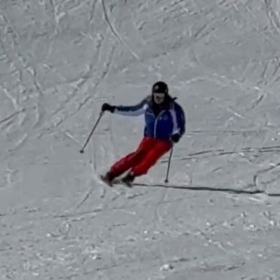 Carving-Schwung auf der Piste